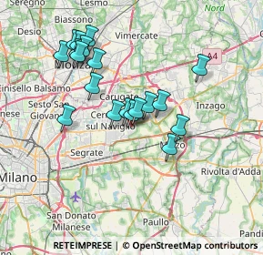 Mappa 20051 Cassina de' Pecchi MI, Italia (6.43842)