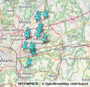 Mappa 20051 Cassina de' Pecchi MI, Italia (6.20867)