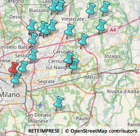 Mappa 20051 Cassina de' Pecchi MI, Italia (9.4705)