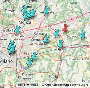Mappa 20051 Cassina de' Pecchi MI, Italia (9.85)