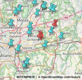 Mappa 20051 Cassina de' Pecchi MI, Italia (9.1745)