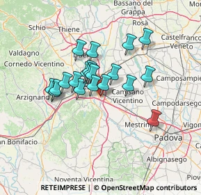 Mappa Via Uberto Scarpelli, 36040 Torri di Quartesolo VI, Italia (10.248)