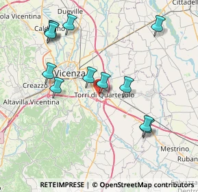 Mappa Via Uberto Scarpelli, 36040 Torri di Quartesolo VI, Italia (8.22917)