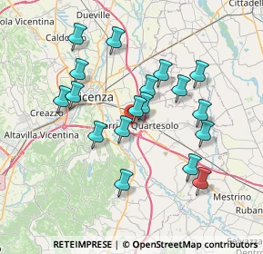 Mappa Via Uberto Scarpelli, 36040 Torri di Quartesolo VI, Italia (6.78167)