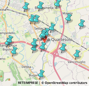 Mappa Via Uberto Scarpelli, 36040 Torri di Quartesolo VI, Italia (2.098)