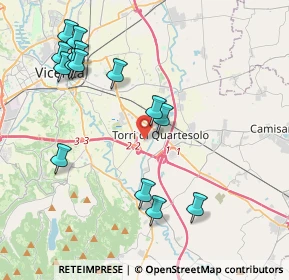 Mappa Via Uberto Scarpelli, 36040 Torri di Quartesolo VI, Italia (4.465)