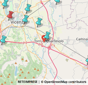 Mappa Via Uberto Scarpelli, 36040 Torri di Quartesolo VI, Italia (6.77846)