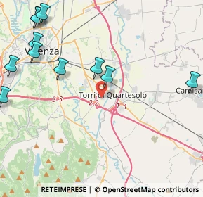 Mappa Via Uberto Scarpelli, 36040 Torri di Quartesolo VI, Italia (5.62909)