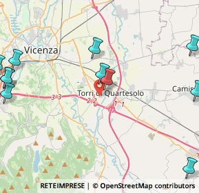 Mappa Via Uberto Scarpelli, 36040 Torri di Quartesolo VI, Italia (6.03727)
