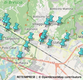 Mappa Via Alessandrini, 25086 Rezzato BS, Italia (2.282)