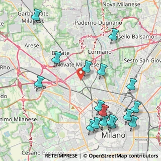 Mappa Via Renato Simoni, 20157 Milano MI, Italia (5.20882)