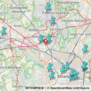 Mappa Via Renato Simoni, 20157 Milano MI, Italia (6.37875)