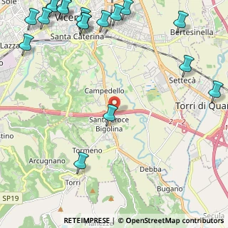 Mappa Viale Riviera Berica, 36100 Vicenza VI, Italia (3.49611)
