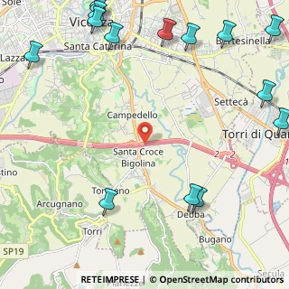 Mappa Viale Riviera Berica, 36100 Vicenza VI, Italia (3.43467)