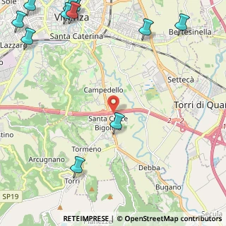 Mappa Viale Riviera Berica, 36100 Vicenza VI, Italia (3.61455)
