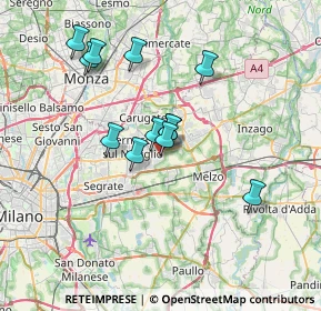 Mappa Via Napoli, 20050 Cassina de' Pecchi MI, Italia (5.91083)