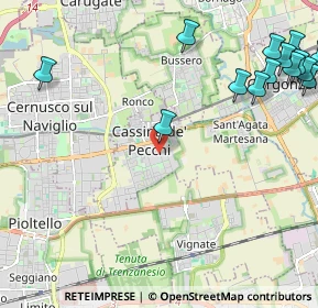 Mappa Via Napoli, 20050 Cassina de' Pecchi MI, Italia (3.08929)