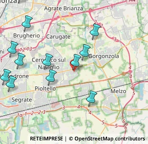 Mappa Via Napoli, 20050 Cassina de' Pecchi MI, Italia (5.49357)