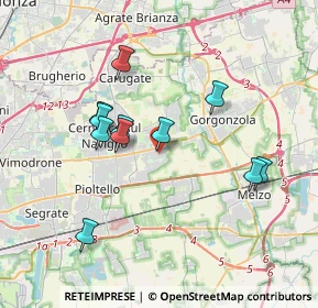 Mappa Via Napoli, 20050 Cassina de' Pecchi MI, Italia (3.36182)