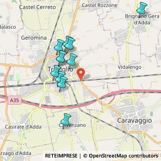 Mappa Via Jenner Edoardo, 24047 Treviglio BG, Italia (1.81818)