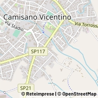 Mapa Camisano Vicentino