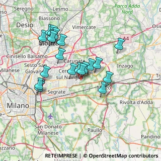 Mappa Via Centauro, 20051 Cassina De' Pecchi MI, Italia (6.712)