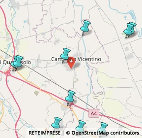 Mappa Via Cà Marzare, 36043 Camisano Vicentino VI, Italia (6.07818)