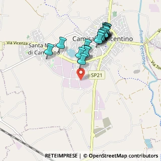 Mappa Via Cà Marzare, 36043 Camisano Vicentino VI, Italia (0.9745)