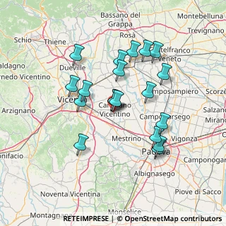 Mappa Via Cà Marzare, 36043 Camisano Vicentino VI, Italia (12.76526)