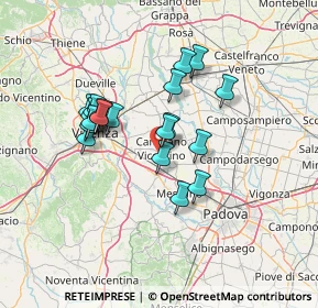 Mappa Via Cà Marzare, 36043 Camisano Vicentino VI, Italia (11.553)