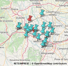 Mappa Via Cà Marzare, 36043 Camisano Vicentino VI, Italia (10.613)