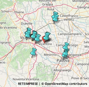 Mappa Via Cà Marzare, 36043 Camisano Vicentino VI, Italia (10.6265)