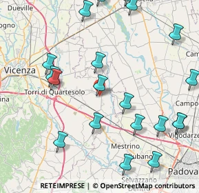 Mappa Via Cà Marzare, 36043 Camisano Vicentino VI, Italia (10.2225)