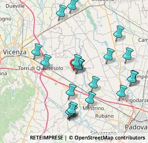 Mappa Via Cà Marzare, 36043 Camisano Vicentino VI, Italia (8.2335)