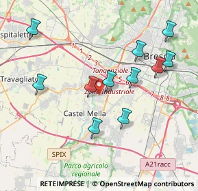 Mappa Via Francesco Perotti, 25125 Brescia BS, Italia (3.90455)