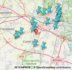 Mappa Via Francesco Perotti, 25125 Brescia BS, Italia (4.275)