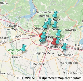 Mappa Via Francesco Perotti, 25125 Brescia BS, Italia (10.13167)