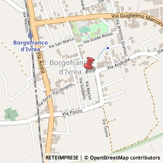 Mappa Via Marini, 38, 10013 Borgofranco d'Ivrea, Torino (Piemonte)