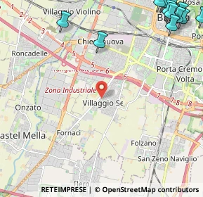 Mappa Via Nona, 25125 Brescia BS, Italia (3.76143)