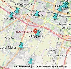 Mappa Via Nona, 25125 Brescia BS, Italia (3.25615)