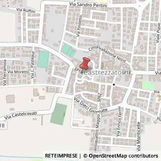 Mappa Via A. Gatti, 28, 25030 Castrezzato, Brescia (Lombardia)