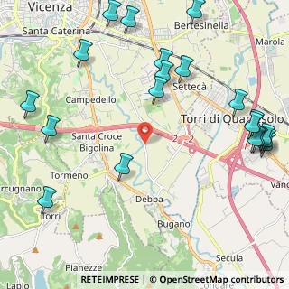 Mappa Strada Casale, 36100 Casaletto VI, Italia (2.9015)