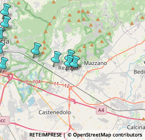 Mappa Via Leonardo da Vinci, 25086 Virle BS, Italia (5.58)