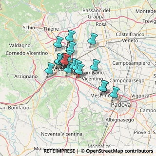 Mappa Via Cantarana, 36040 Torri di Quartesolo VI, Italia (9.523)