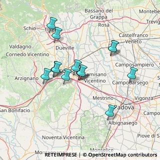 Mappa Via Cantarana, 36040 Torri di Quartesolo VI, Italia (12.990769230769)