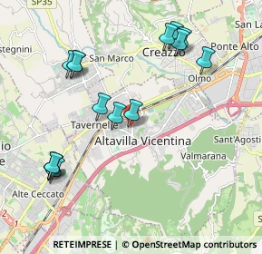 Mappa Viale G. Rossini, 36077 Altavilla Vicentina VI, Italia (2.17467)