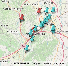 Mappa Via Antonio Vivaldi, 36077 Altavilla Vicentina VI, Italia (6.67684)