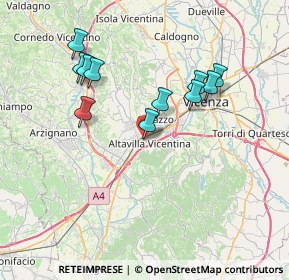Mappa Via Antonio Vivaldi, 36077 Altavilla Vicentina VI, Italia (6.90545)