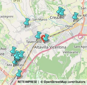 Mappa Via Antonio Vivaldi, 36077 Altavilla Vicentina VI, Italia (2.57692)