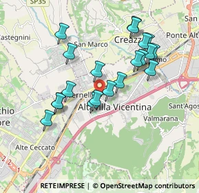 Mappa Via Antonio Vivaldi, 36077 Altavilla Vicentina VI, Italia (1.7295)